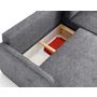 Voir la diapositive 3 : LISA DESIGN Apolline - canapé d'angle réversible 4 places convertible avec coffres en tissu moucheté