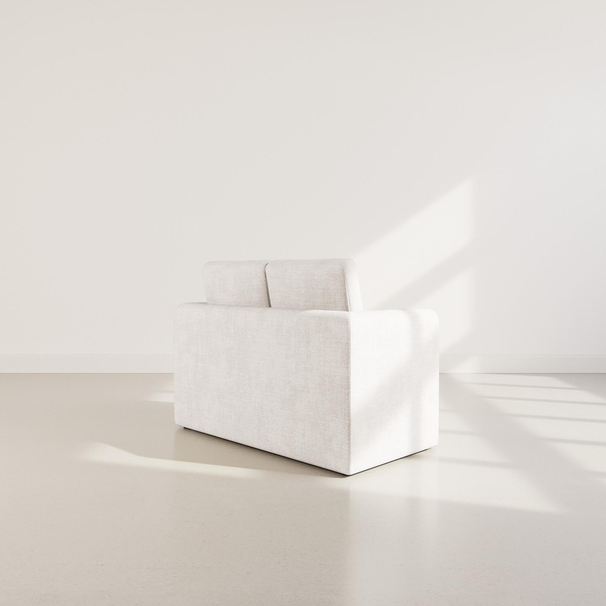 Voir la diapositive 6 : BEST MOBILIER Marilia - canapé 2 places convertible déplimousse en velours texturé