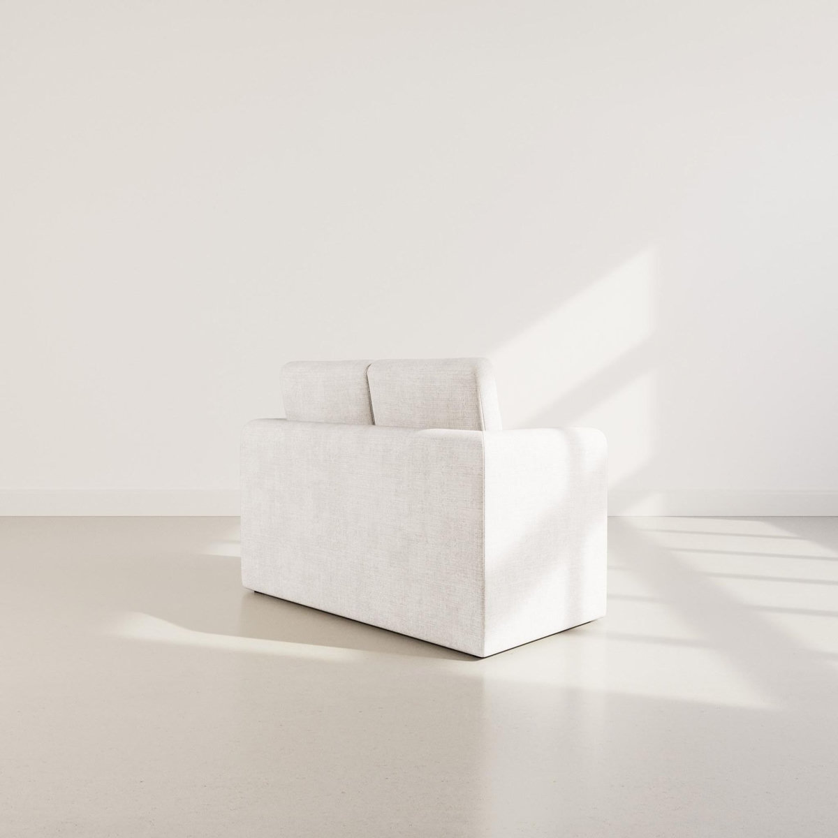 BEST MOBILIER Marilia - canapé 2 places convertible déplimousse en velours texturé