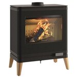 Invicta Poêle à bois fonte 9kw noir - p610449