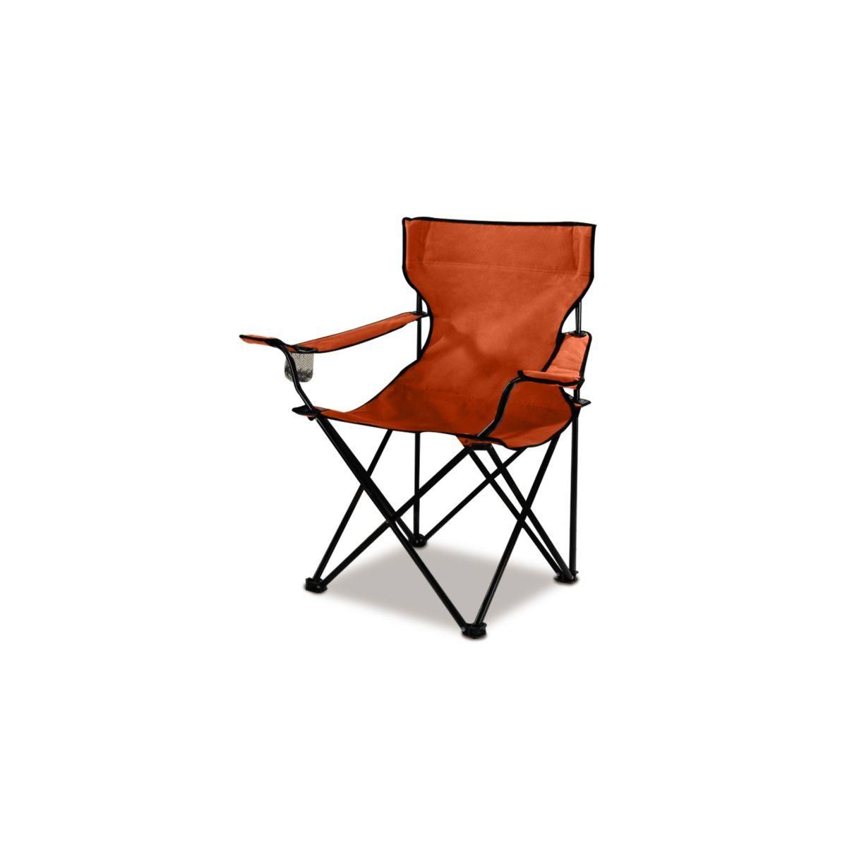 Garden Fauteuil de jardin de camping - Acier/Polyester - Orange