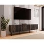 Voir la diapositive 5 : BEST MOBILIER Franco - meuble tv - effet bois - 4 portes - 200 cm