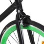 Voir la diapositive 4 : VIDAXL Vélo à pignon fixe noir et vert 700c 55 cm