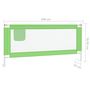 Voir la diapositive 6 : VIDAXL Barriere de securite de lit d'enfant Vert 200x25 cm Tissu