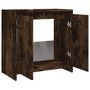 Voir la diapositive 5 : VIDAXL Armoire de bain Chene fume 60x33x61 cm Bois d'ingenierie