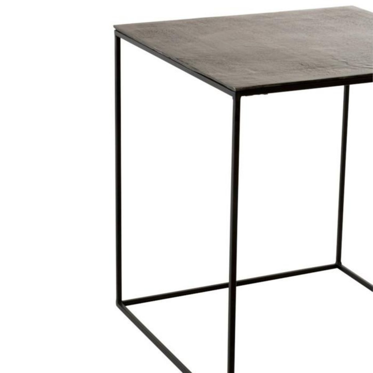 Paris Prix Lot de 2 Tables d'Appoint Gigognes  Oxidize  55cm Noir
