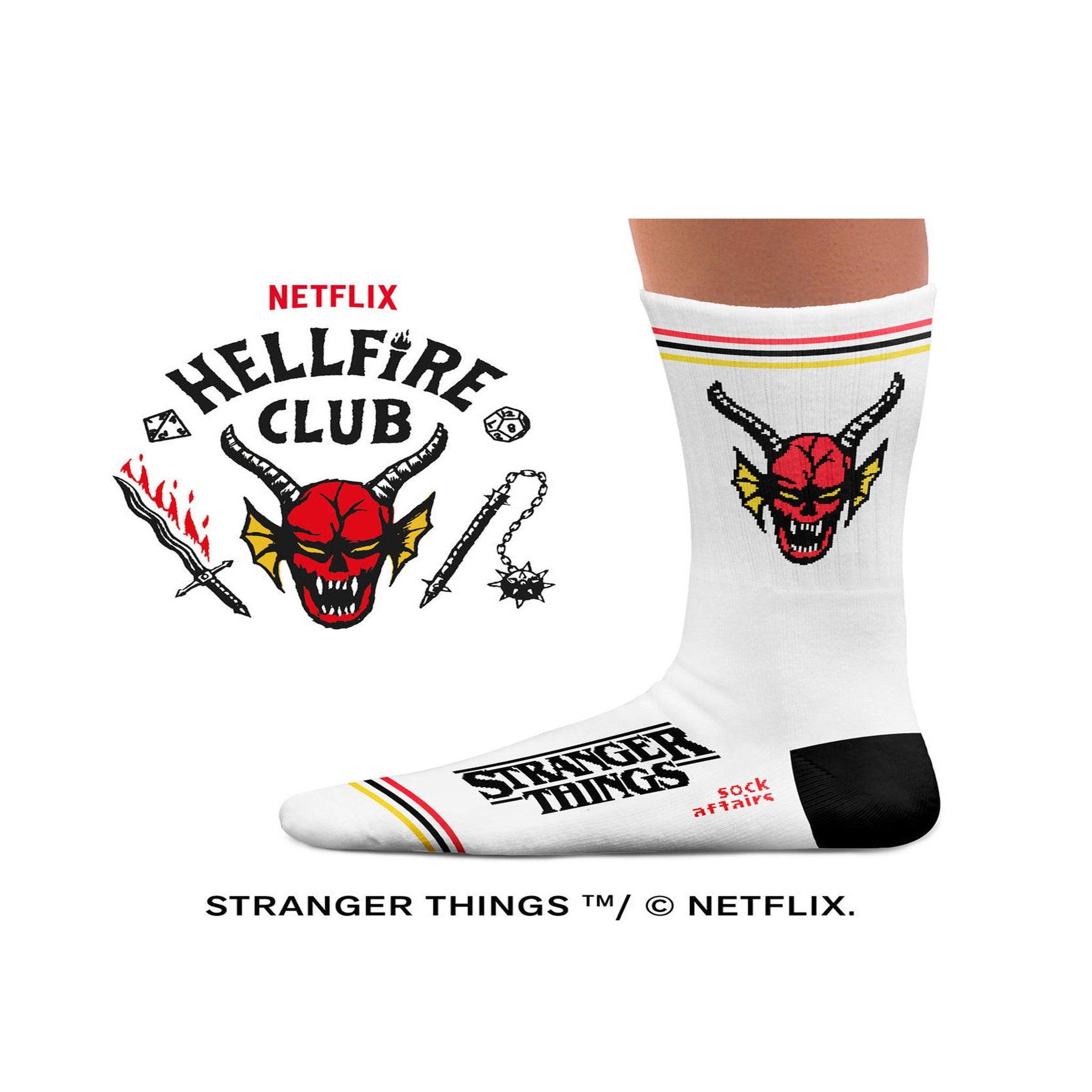 Voir la diapositive 4 : SOCK AFFAIRS Chaussettes sport stranger things hellfire club