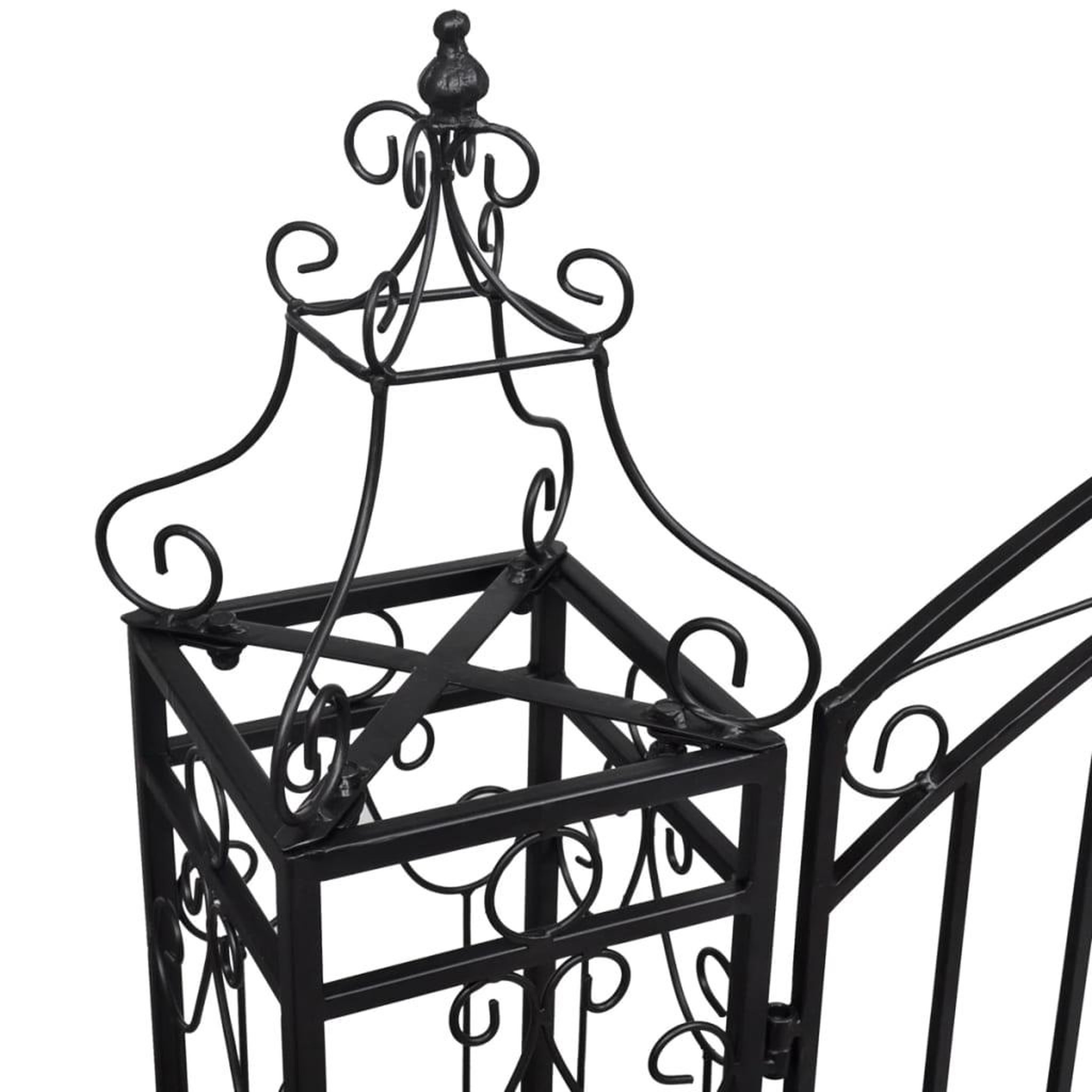 Voir la diapositive 4 : VIDAXL Portillon ornemental de jardin fer forge 122 x 20,5 x 134 cm