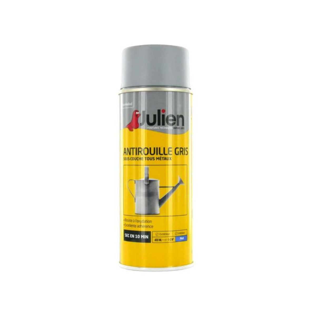 Julien Peinture aérosol Julien antirouille gris 400ml