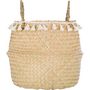 Voir la diapositive 2 : ATMOSPHERA Panier pliant à pompons en seagrass