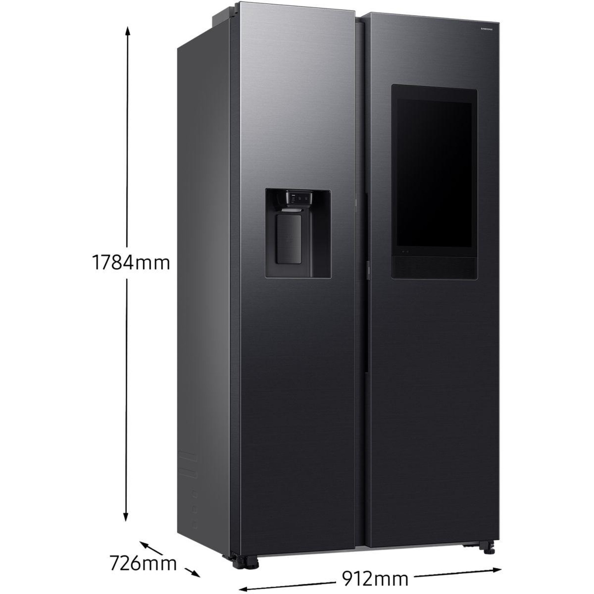 Voir la diapositive 5 : Samsung Réfrigérateur Américain RS90F66BEFEF Bespoke AI Family