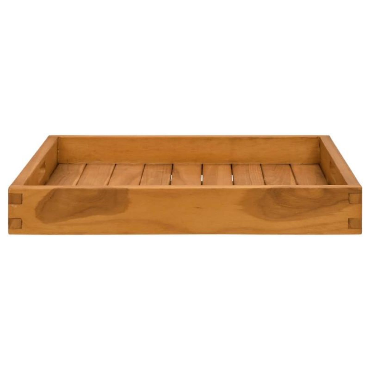VIDAXL Plateau de service 50x50 cm Bois de teck massif