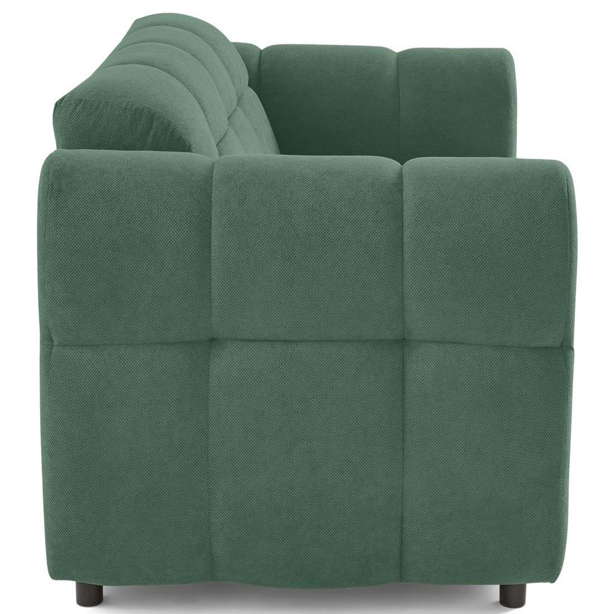 Voir la diapositive 4 : BEST MOBILIER Ray - canapé droit 2 places en tissu texturé