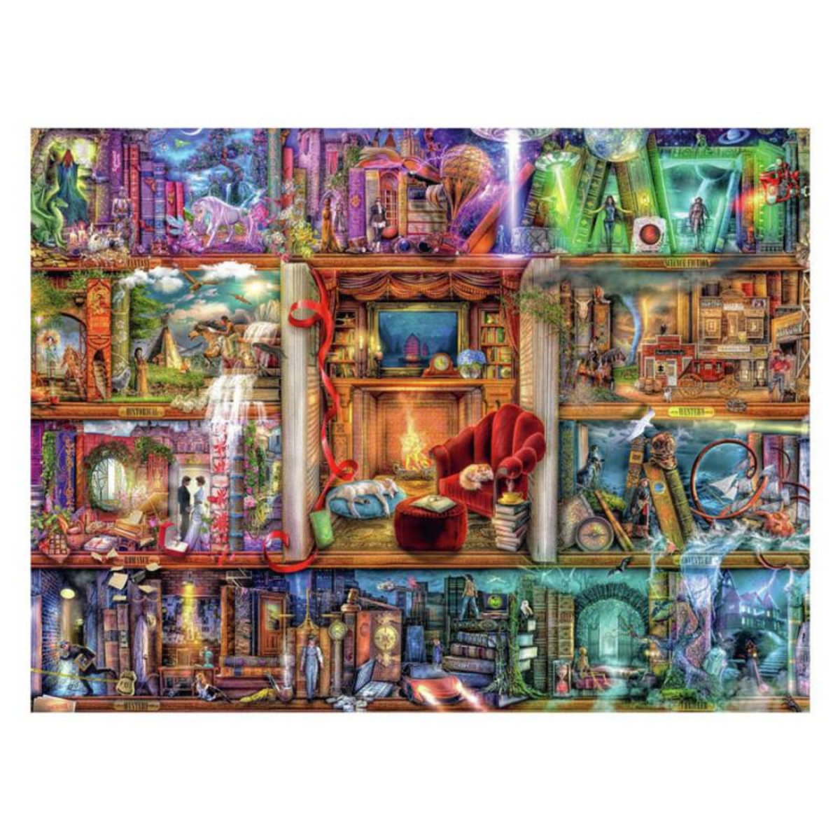 RAVENSBURGER Ravensburger - Jigsaw puzzle The Great Library, 1500 pcs. 120001904