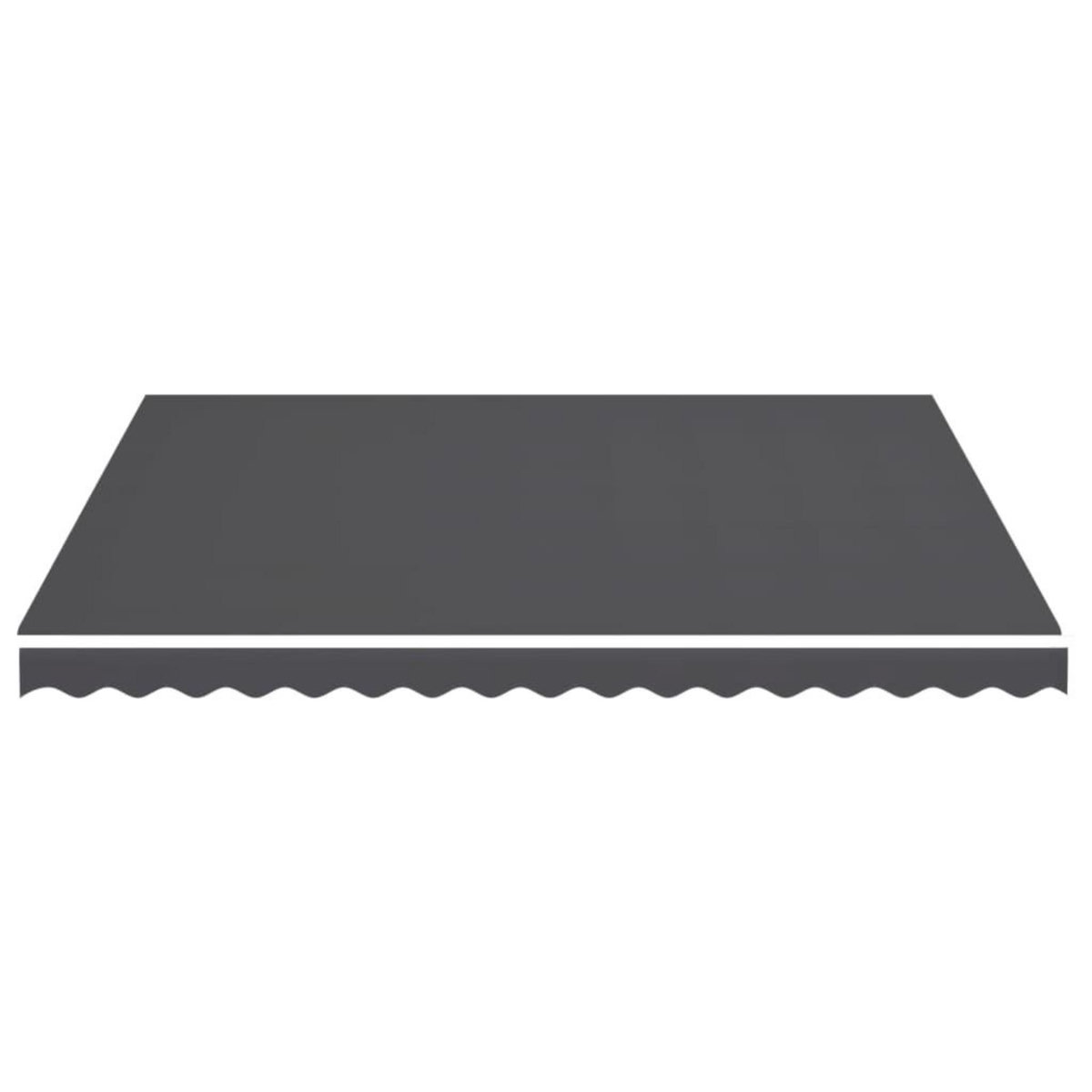 VIDAXL Tissu de remplacement pour auvent Anthracite 4x3,5 m