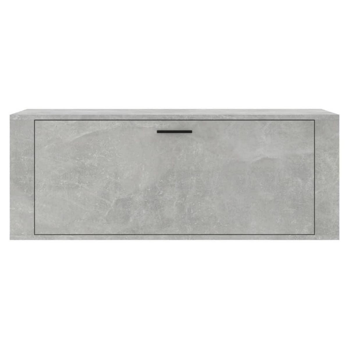 VIDAXL Armoire a chaussures murale Gris beton 100x35x38 cm