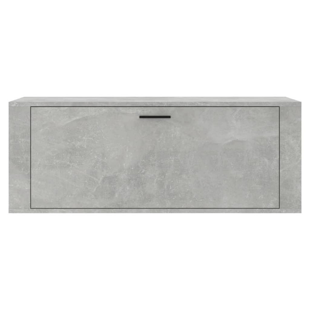 VIDAXL Armoire a chaussures murale Gris beton 100x35x38 cm