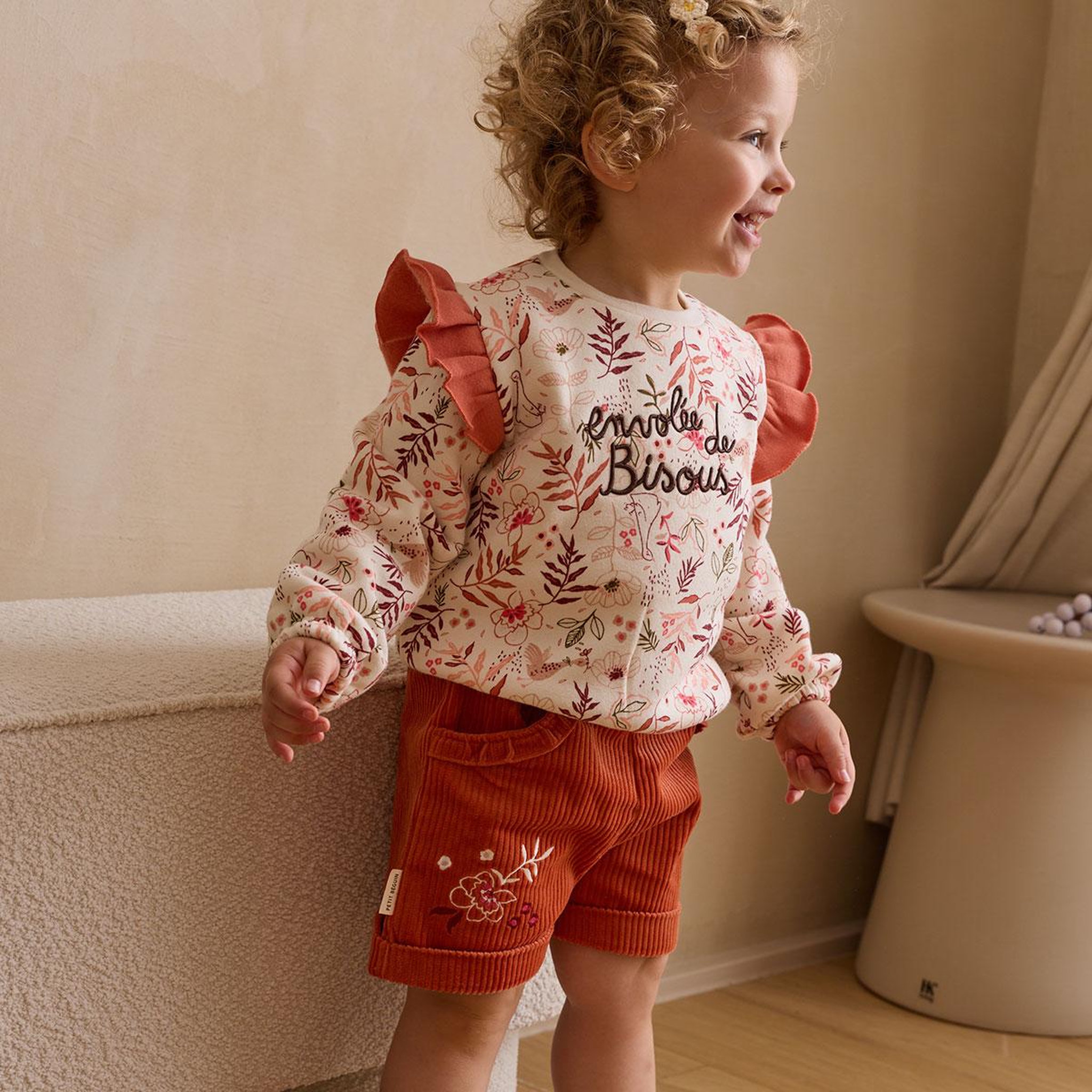 Voir la diapositive 5 : Petit Béguin Sweat-shirt enfant en molleton Manouk