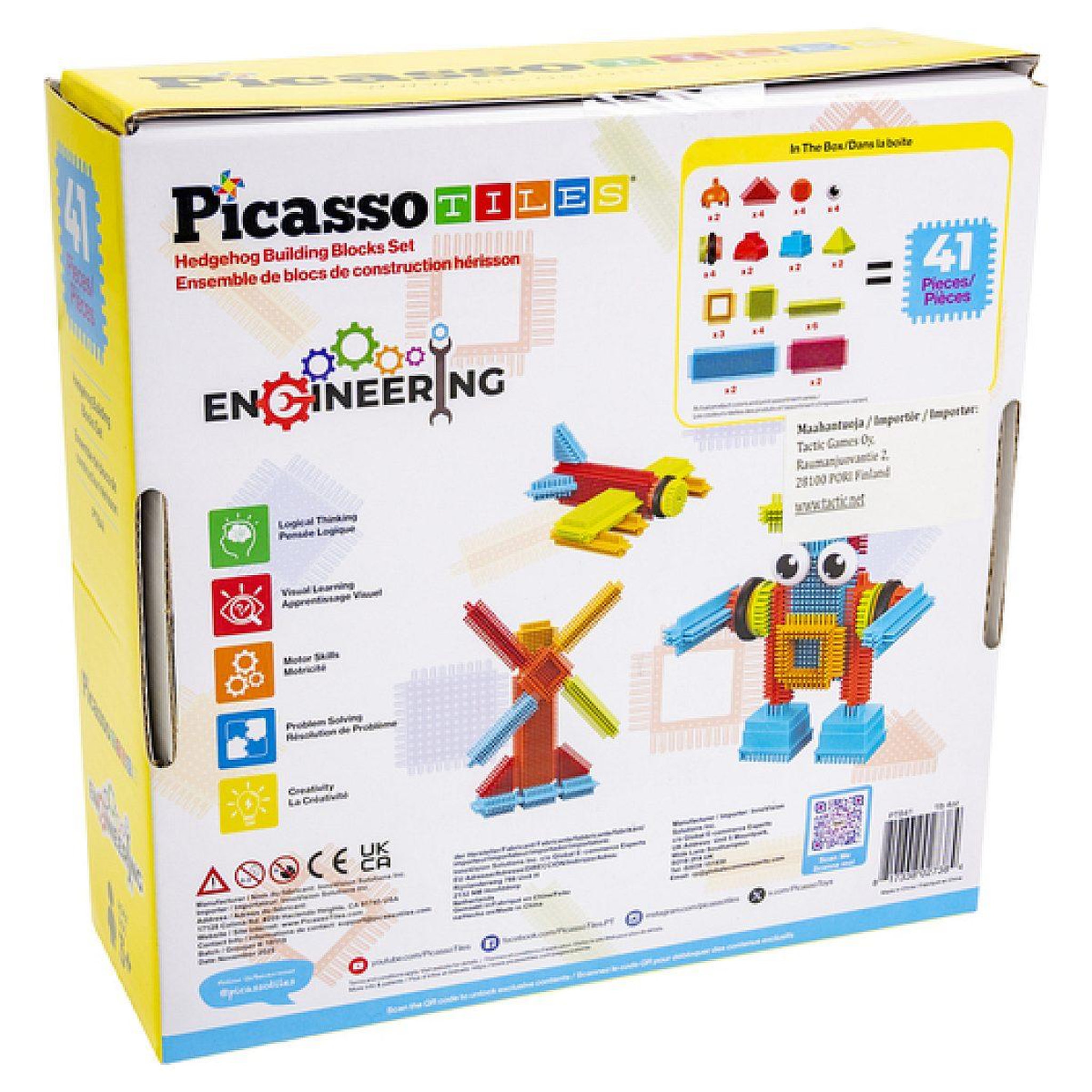 Voir la diapositive 4 : Tactic Set de construction picots 3D 41 pcs - PicassoTiles
