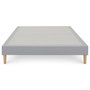 Voir la diapositive 5 : IDIMEX Sommier tapissier BREST 160 x 200 cm revêtement tissu