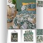 Voir la diapositive 3 : ATMOSPHERA Parure de Lit imprimé Tropik en 240 x 220 - Vert