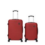 BLUESTAR BLUESTAR - Lot de 2 - Valise weekend et valise cabine LONDON. Coloris disponibles : Bleu, Beige, Rose, Noir, Gris