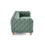 Voir la diapositive 5 : LISA DESIGN Walter - canapé 3 places chesterfield en velours - pieds bois