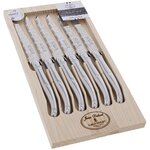 Laguiole Set de couteaux 6 couteaux décor Damas inox