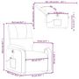 Voir la diapositive 6 : VIDAXL Fauteuil inclinable de massage electrique creme