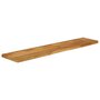 Voir la diapositive 2 : VIDAXL Dessus de table a bord vivant 160x40x2,5cm bois massif manguier