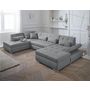 Voir la diapositive 2 : LISA DESIGN Vermont - canapé panoramique d'angle gauche - 7 places - xxl