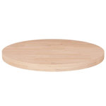 VIDAXL Dessus de table rond Ø40x2,5 cm Bois de chene massif non traite