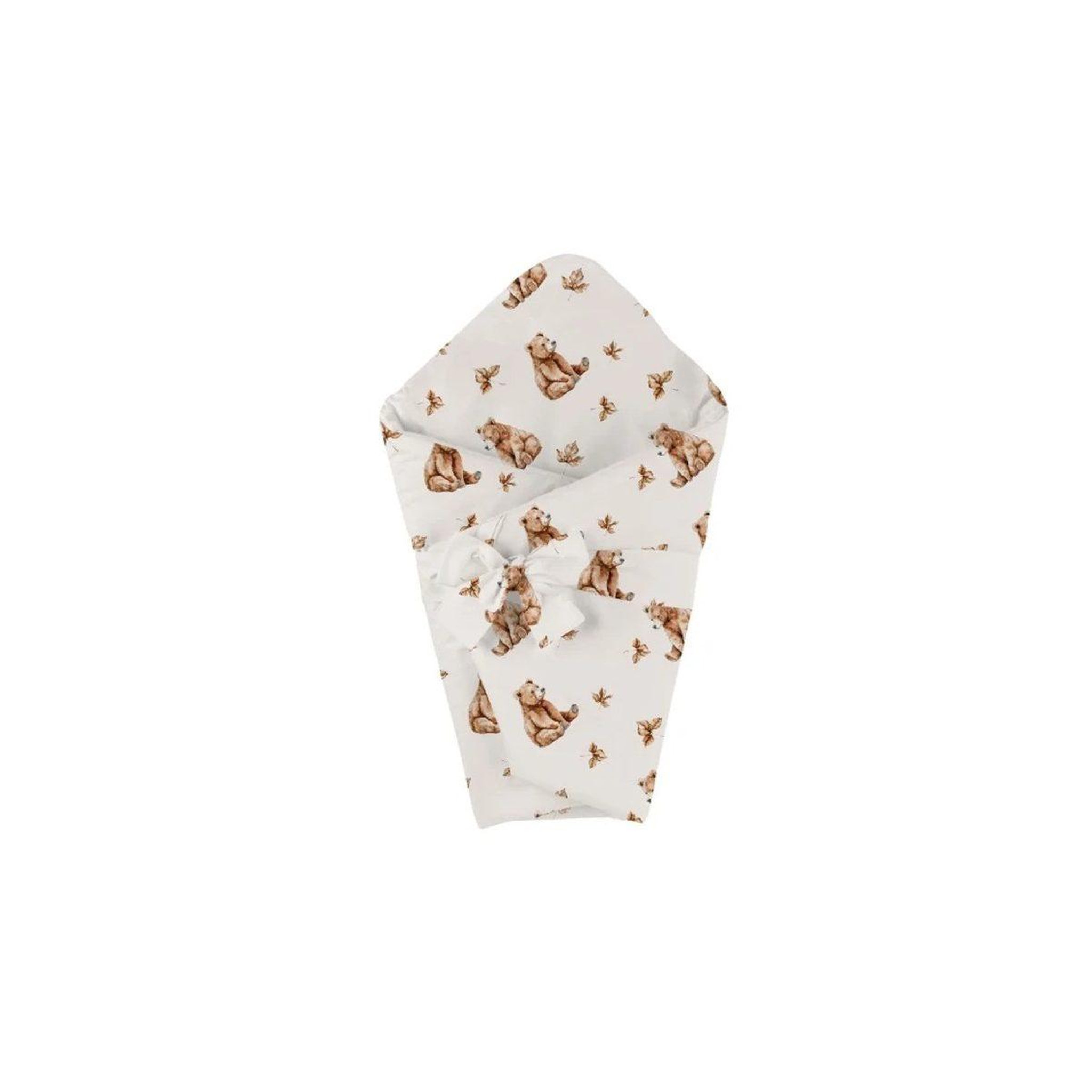 Voir la diapositive 2 : WALDIN Couette bébé 75 × 75 cm - motif oursons, beige