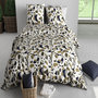 Voir la diapositive 3 : ATELIER DU COTON Parure housse de couette imprimée 100% coton 57fils KLEE