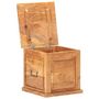 Voir la diapositive 2 : VIDAXL Coffre 40x40x40 cm Bois d'acacia solide