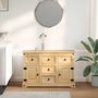 Voir la diapositive 3 : VIDAXL Buffet  112x40x75 cm bois massif de pin