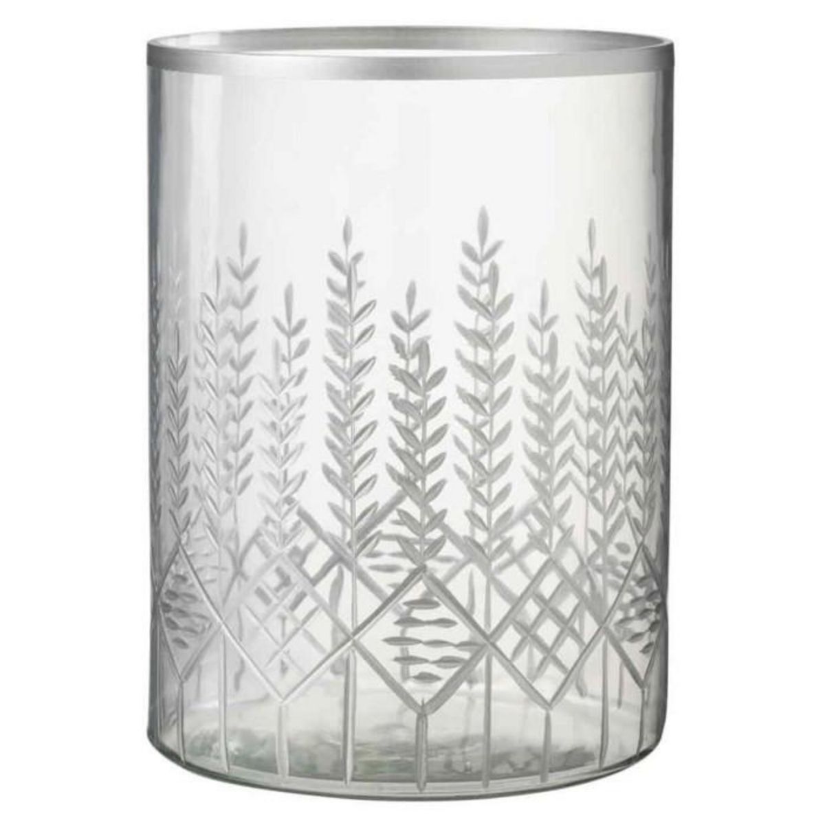 Paris Prix Photophore Design en Verre  Chloé  26cm Transparent