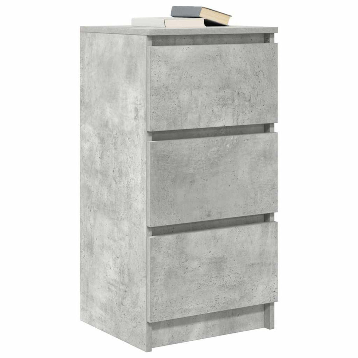VIDAXL Buffet gris beton 37,5x35x76 cm bois d'ingenierie