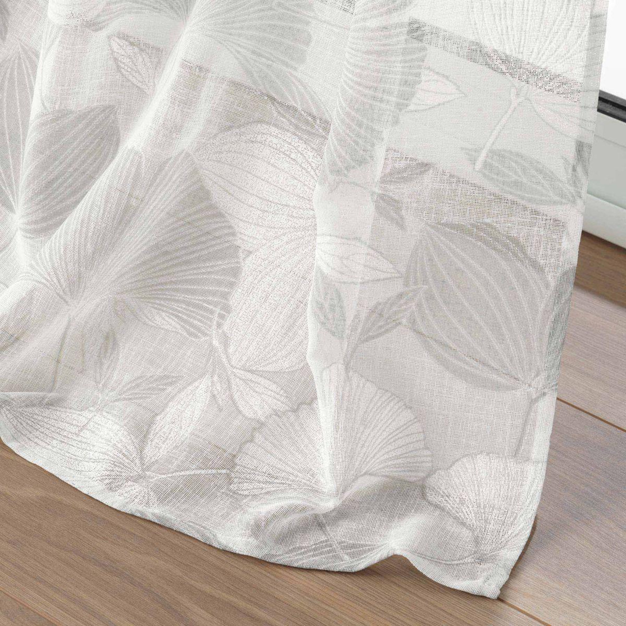 Voir la diapositive 3 : Douceur d'Intérieur Rideau voilage à œillets  ginkolo  140x240cm blanc