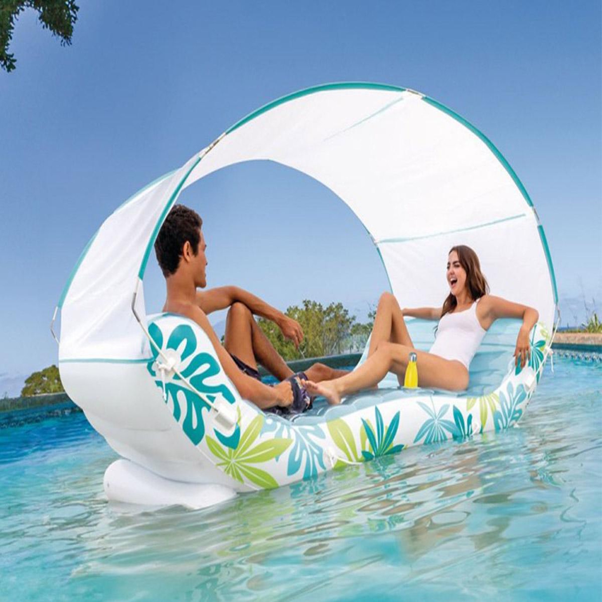 Voir la diapositive 2 : INTEX Matelas de piscine hamac tropical - intex