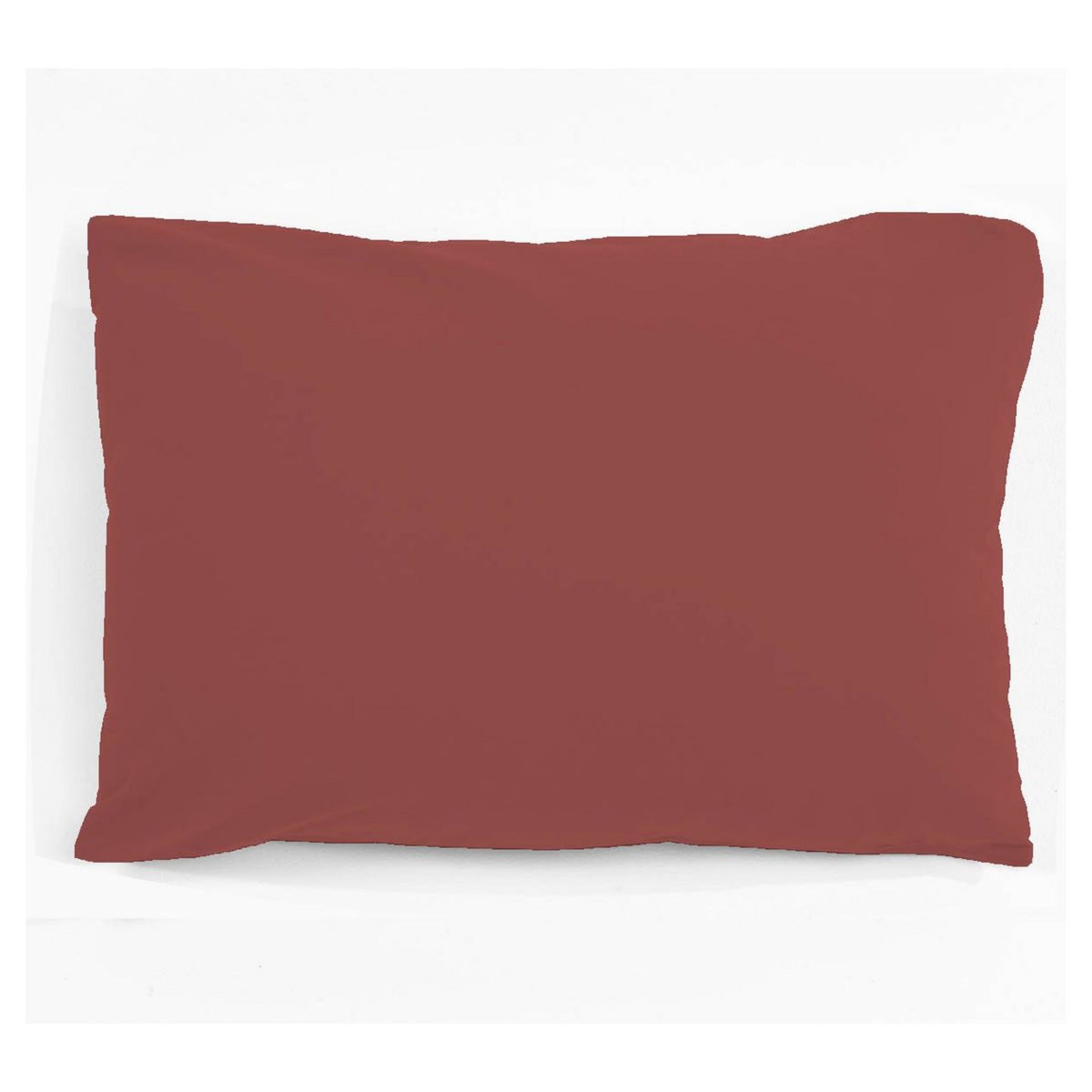 Taie d'oreiller unie en polycoton 47 fils 