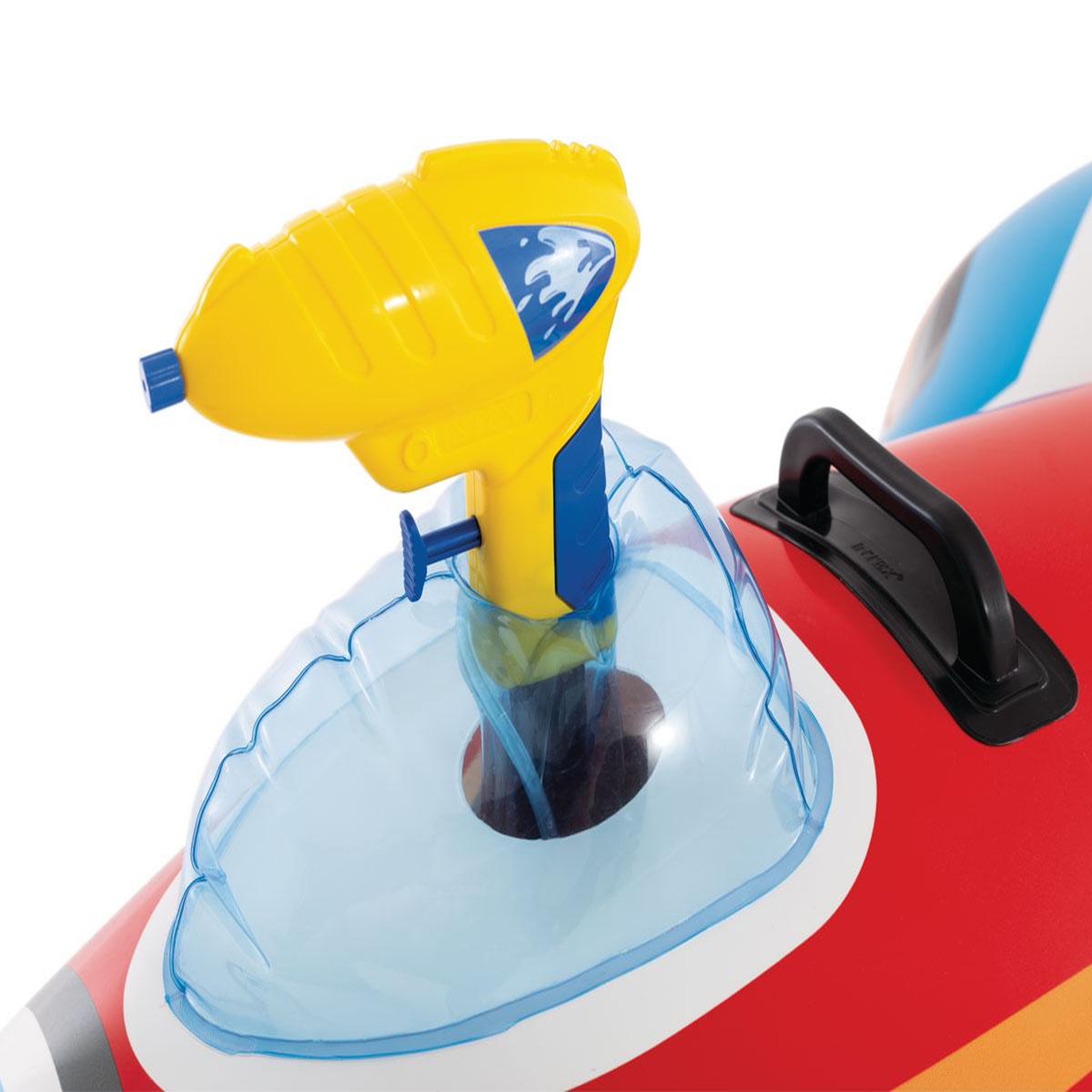 Voir la diapositive 4 : INTEX Avion à chevaucher avec pistolet rouge - intex