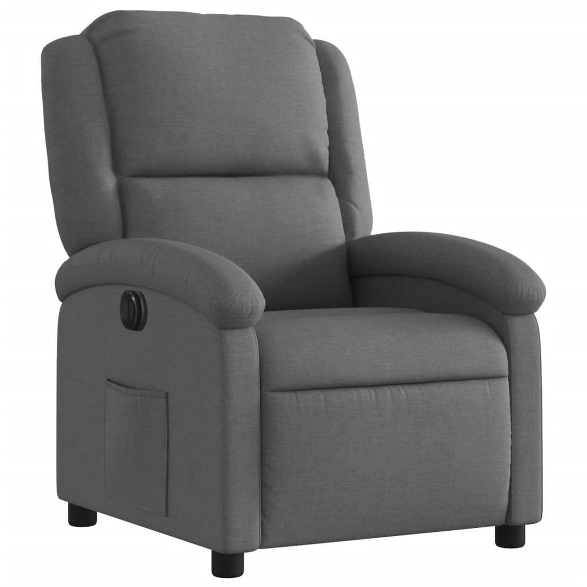 Voir la diapositive 4 : VIDAXL Fauteuil inclinable electrique Gris fonce Tissu