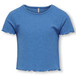 Only T-shirt Bleu Fille Only Kids Ognella. Coloris disponibles : Bleu