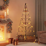 VIDAXL Arbre de Noël en métal pour décoration noir 180 cm