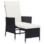 Voir la diapositive 3 : VIDAXL Salon de jardin 2 pcs avec coussins Resine tressee Noir