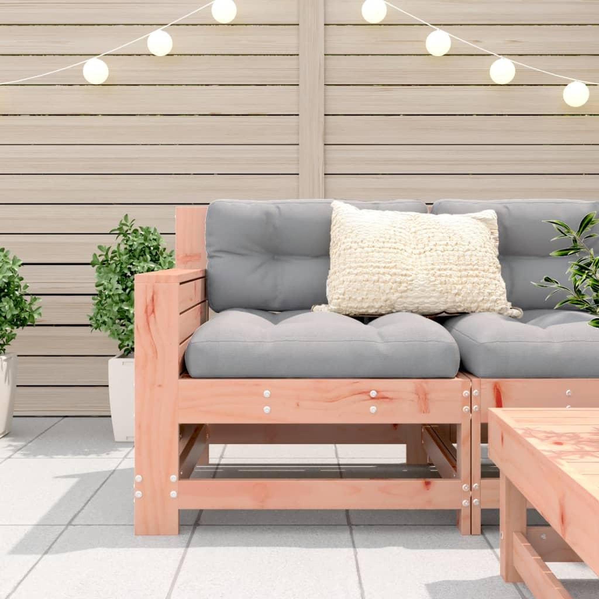 Voir la diapositive 3 : VIDAXL Canape de jardin accoudoir 69x62x70,5 cm bois massif douglas