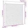 Voir la diapositive 6 : VIDAXL Volet roulant aluminium 130x140 cm blanc