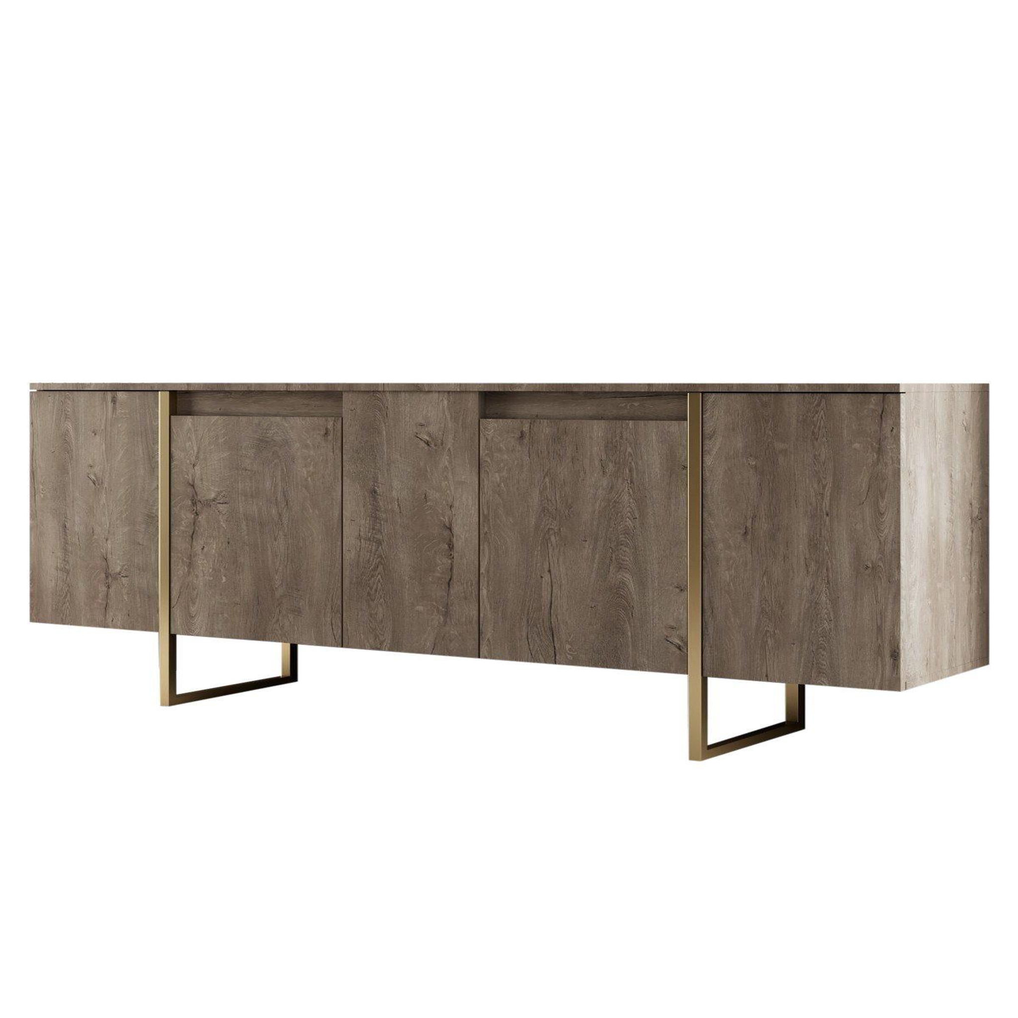 Habitat et Jardin Buffet en bois  Luxe  - 160 x 35 x 80 cm - Marron