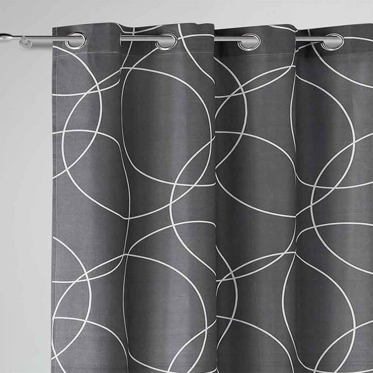 Douceur d'Intérieur Rideau à œillets 140x240 microfibre Elton